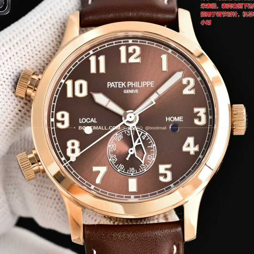파텍필립 칼라트라바 파일럿 트래블타임 스틸 블랙다이얼 GMT 오토매틱 Patek Philippe Calatrava Pilot Travel Time Steel Black Dial GMT Automatic 5524G 40.8mm