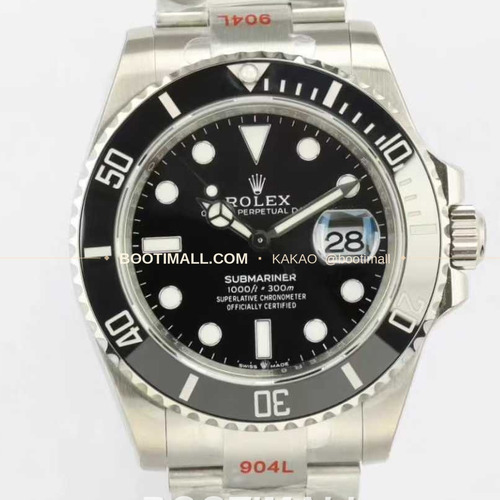 롤렉스 서브마리너 스틸 골드톤 세라믹베젤 블랙다이얼 다이버 오토매틱 Rolex Submariner Steel Gold Tone Ceramic Bezel Black Dial Diver Automatic 41mm