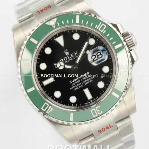 롤렉스 서브마리너 스틸 골드톤 세라믹베젤 블랙다이얼 다이버 오토매틱 Rolex Submariner Steel Gold Tone Ceramic Bezel Black Dial Diver Automatic 41mm