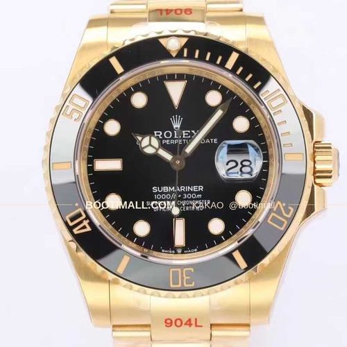 롤렉스 서브마리너 스틸 골드톤 세라믹베젤 블랙다이얼 다이버 오토매틱 Rolex Submariner Steel Gold Tone Ceramic Bezel Black Dial Diver Automatic 41mm