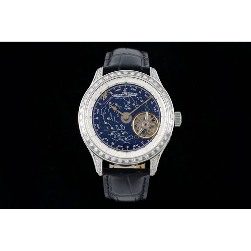 예거르쿨트르 마스터 스틸 블루아벤츄린 오비탈투르비옹 수동 Jaeger LeCoultre Master Steel Blue Aventurine Orbital Tourbillon Manual 43mm