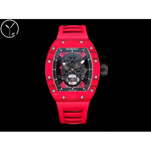 리차드밀 RM055 NTPT카본 블랙스켈레톤 수동 Richard Mille RM055 NTPT Carbon Black Skeleton Manual 49.9mm