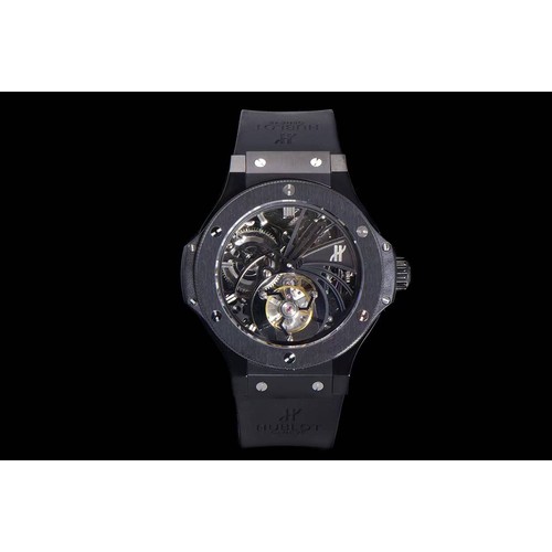 위블로 빅뱅 스켈레톤 투르비용 러버스트랩 오토매틱 Hublot Big Bang Skeleton Tourbillon Rubber Strap Automatic