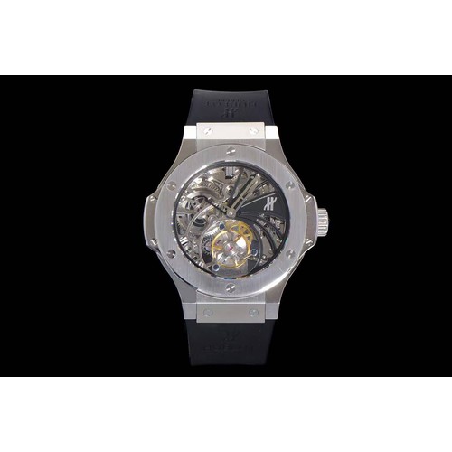 위블로 빅뱅 스켈레톤 투르비용 러버스트랩 오토매틱 Hublot Big Bang Skeleton Tourbillon Rubber Strap Automatic