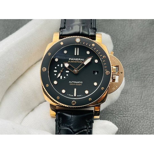 파네라이 서브머저블 PAM974 레드골드 세라믹베젤 블랙다이얼 오토매틱 Panerai Submersible PAM974 Red Gold Ceramic Bezel Black Dial Automatic 42mm