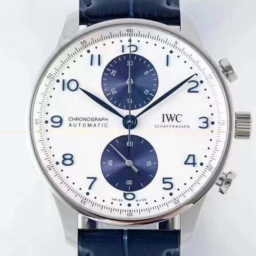 아이더블유씨 포르투기저 스틸 블루다이얼 크로노그래프 오토매틱 IWC Portugieser Steel Blue Dial Chronograph Automatic IW371620 41mm