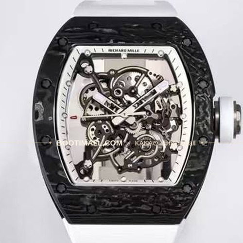 리차드밀 RM055 NTPT카본 블랙스켈레톤 수동 Richard Mille RM055 NTPT Carbon Black Skeleton Manual 49.9mm