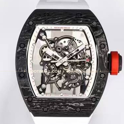 리차드밀 RM055 NTPT카본 블랙스켈레톤 수동 Richard Mille RM055 NTPT Carbon Black Skeleton Manual 49.9mm