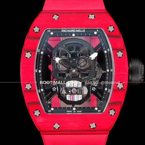 리차드밀 RM055 NTPT카본 블랙스켈레톤 수동 Richard Mille RM055 NTPT Carbon Black Skeleton Manual 49.9mm
