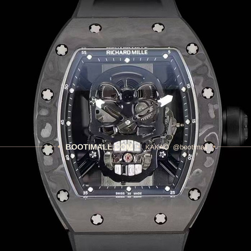 리차드밀 RM055 NTPT카본 블랙스켈레톤 수동 Richard Mille RM055 NTPT Carbon Black Skeleton Manual 49.9mm