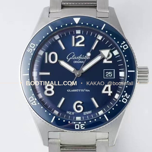 글라슈테 오리지널 씨큐 스틸 블랙다이얼 다이버 오토매틱 Glashütte Original SeaQ Steel Black Dial Diver Automatic 43mm