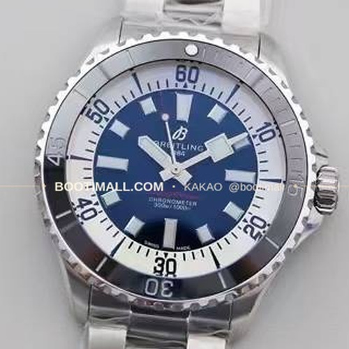 브라이틀링 슈퍼오션 스틸 블랙다이얼 다이버 오토매틱 Breitling Superocean Steel Black Dial Diver Automatic 44mm