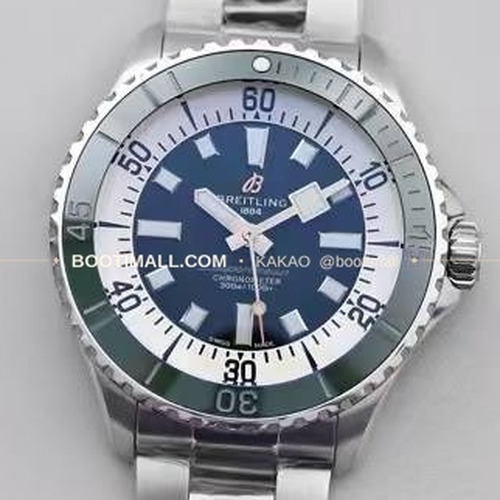 브라이틀링 슈퍼오션 스틸 블랙다이얼 다이버 오토매틱 Breitling Superocean Steel Black Dial Diver Automatic 44mm