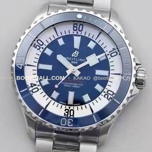 브라이틀링 슈퍼오션 스틸 블랙다이얼 다이버 오토매틱 Breitling Superocean Steel Black Dial Diver Automatic 44mm