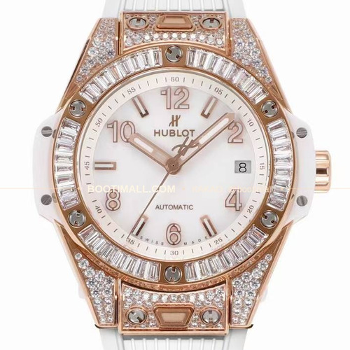 위블로 빅뱅 스틸 레인보우베젤 다이아세팅 오토매틱 Hublot Big Bang Steel Rainbow Bezel Diamond Set Automatic 39mm