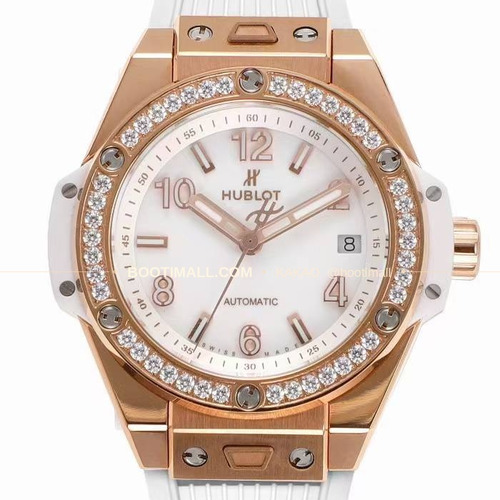 위블로 빅뱅 스틸 레인보우베젤 다이아세팅 오토매틱 Hublot Big Bang Steel Rainbow Bezel Diamond Set Automatic 39mm