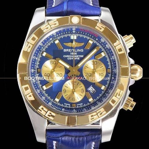 브라이틀링 크로노맷 스틸 블루다이얼 크로노그래프 오토매틱 Breitling Chronomat Steel Blue Dial Chronograph Automatic 44mm