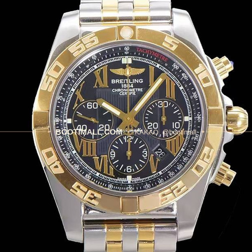 브라이틀링 크로노맷 스틸 블랙다이얼 크로노그래프 오토매틱 Breitling Chronomat Steel Black Dial Chronograph Automatic 44mm
