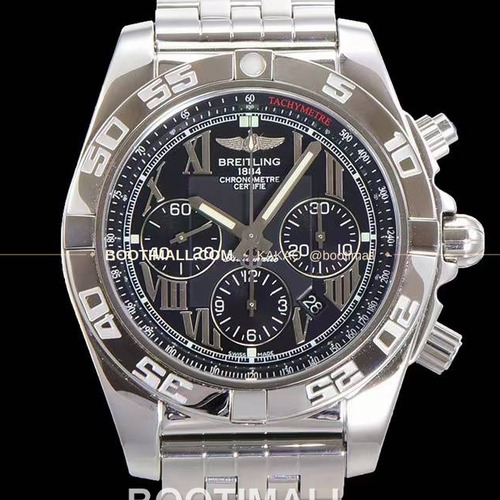 브라이틀링 크로노맷 스틸 블랙다이얼 크로노그래프 오토매틱 Breitling Chronomat Steel Black Dial Chronograph Automatic 44mm