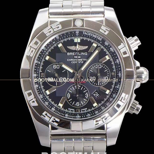 브라이틀링 크로노맷 스틸 블랙다이얼 크로노그래프 오토매틱 Breitling Chronomat Steel Black Dial Chronograph Automatic 44mm