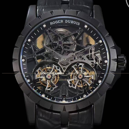 로저드뷔 엑스칼리버 스켈레톤 더블투르비옹 수동 Roger Dubuis Excalibur Skeleton Double Tourbillon Manual 45mm