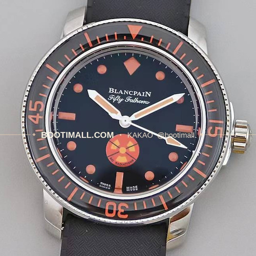 블랑팡 피프티 패덤즈 노 라디에이션 블랙다이얼 다이버 오토매틱 Blancpain Fifty Fathoms No Radiation Black Dial Diver Automatic 5008 40.3mm