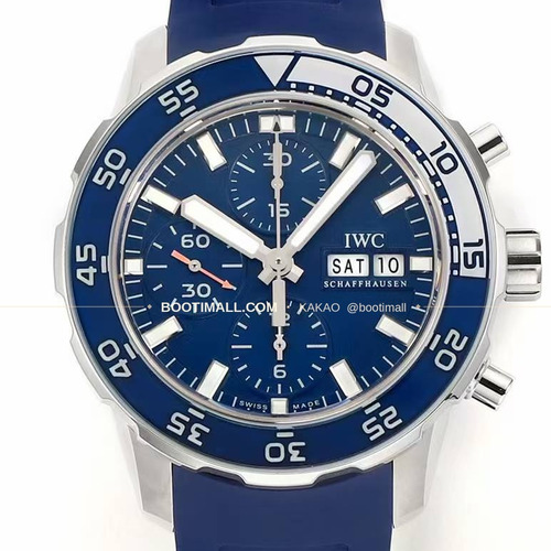 IWC 아쿠아타이머 크로노그래프 루미너스 베젤 블랙다이얼 오토매틱 IWC Aquatimer Chronograph Luminous Bezel Black Dial Automatic 44mm