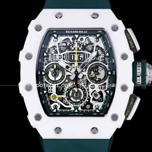 리차드밀 RM11-FM 플라이백 크로노그래프 카본 세라믹 스켈레톤 오토매틱 Richard Mille RM11-FM Flyback Chronograph Carbon Ceramic Skeleton Automatic 50mm