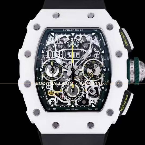 리차드밀 RM11-FM 플라이백 크로노그래프 카본 세라믹 스켈레톤 오토매틱 Richard Mille RM11-FM Flyback Chronograph Carbon Ceramic Skeleton Automatic 50mm