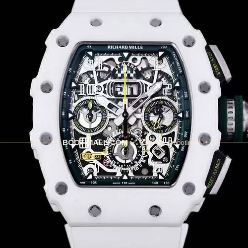 리차드밀 RM11-FM 플라이백 크로노그래프 카본 세라믹 스켈레톤 오토매틱 Richard Mille RM11-FM Flyback Chronograph Carbon Ceramic Skeleton Automatic 50mm