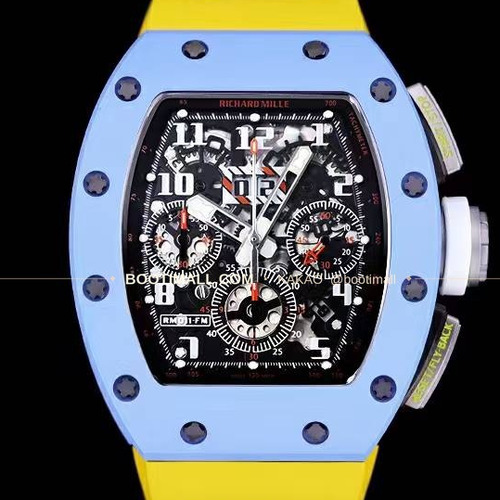 리차드밀 RM11-FM 플라이백 크로노그래프 카본 세라믹 스켈레톤 오토매틱 Richard Mille RM11-FM Flyback Chronograph Carbon Ceramic Skeleton Automatic 50mm