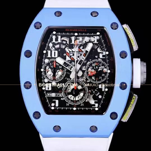 리차드밀 RM11-FM 플라이백 크로노그래프 카본 세라믹 스켈레톤 오토매틱 Richard Mille RM11-FM Flyback Chronograph Carbon Ceramic Skeleton Automatic 50mm