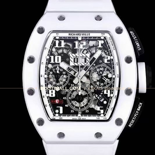 리차드밀 RM11-FM 플라이백 크로노그래프 카본 세라믹 스켈레톤 오토매틱 Richard Mille RM11-FM Flyback Chronograph Carbon Ceramic Skeleton Automatic 50mm