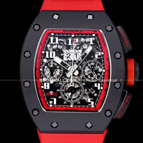 리차드밀 RM11-FM 플라이백 크로노그래프 카본 세라믹 스켈레톤 오토매틱 Richard Mille RM11-FM Flyback Chronograph Carbon Ceramic Skeleton Automatic 50mm