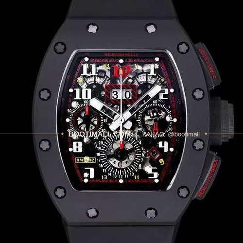 리차드밀 RM11-FM 플라이백 크로노그래프 카본 세라믹 스켈레톤 오토매틱 Richard Mille RM11-FM Flyback Chronograph Carbon Ceramic Skeleton Automatic 50mm