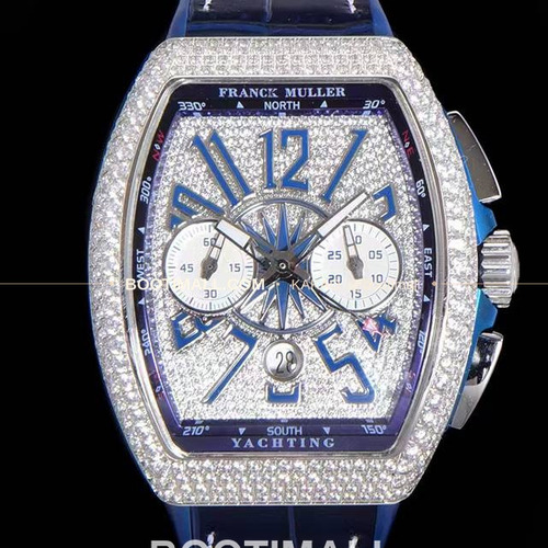 프랭크뮬러 뱅가드 요팅 V45 블루 다이얼 크로노그래프 오토매틱 Franck Muller Vanguard Yachting V45 Blue Dial Chronograph Automatic 44x54mm