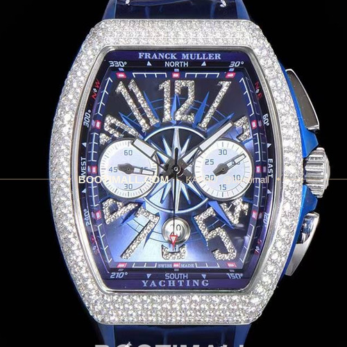 프랭크뮬러 뱅가드 요팅 V45 블루 다이얼 크로노그래프 오토매틱 Franck Muller Vanguard Yachting V45 Blue Dial Chronograph Automatic 44x54mm