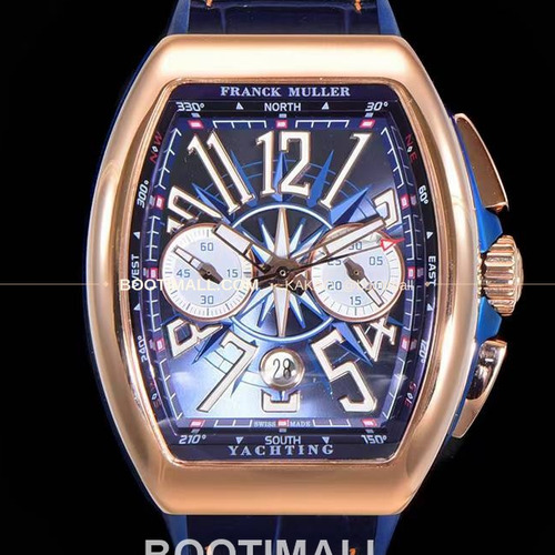 프랭크뮬러 뱅가드 요팅 V45 블루 다이얼 크로노그래프 오토매틱 Franck Muller Vanguard Yachting V45 Blue Dial Chronograph Automatic 44x54mm