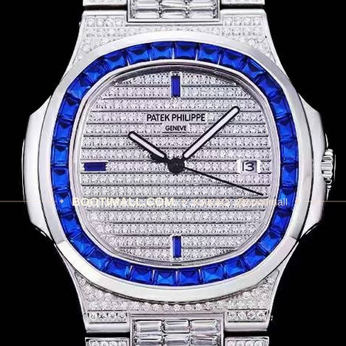 파텍필립 노틸러스 5711 풀다이아 파베 다이얼 오토매틱 Patek Philippe Nautilus 5711 Full Diamond Pave Dial Automatic 40mm