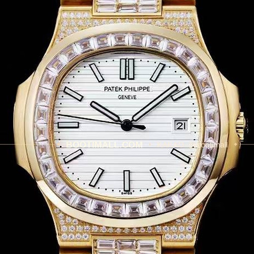 파텍필립 노틸러스 5711 풀다이아 파베 다이얼 오토매틱 Patek Philippe Nautilus 5711 Full Diamond Pave Dial Automatic 40mm