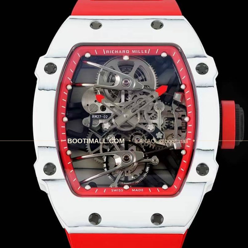 리차드밀 RM27-02 나달 플로팅 투르비용 카본 쿼츠 파이버 스켈레톤 오토매틱 Richard Mille RM27-02 Nadal Floating Tourbillon Carbon Quartz TPT Skeleton Automatic