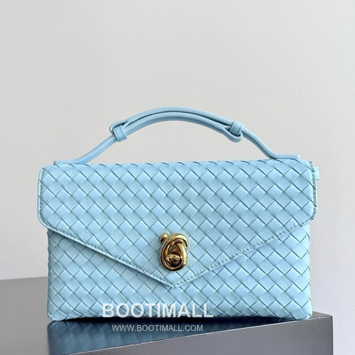 Bottega Veneta Knot Lock Lambskin Leather Black Top Handle Shoulder Bag 보테가베네타 노트락 램스킨 레더 블랙 탑핸들 숄더백 20191180 25cm