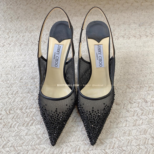 지미추 2026 크리스탈 그라데이션 포인티드토 하이힐 Jimmy Choo 2026 Crystal Gradient Pointed Toe Sandals