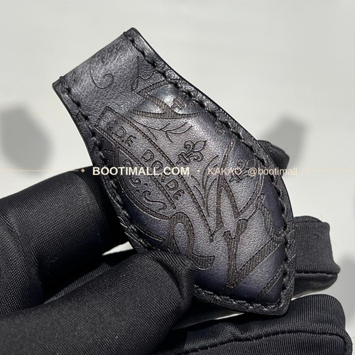 벨루티 파티나 카프스킨 수공 컬러링 머니 클립 Berluti Patina Calfskin Hand Colored Money Clip 14.6cm