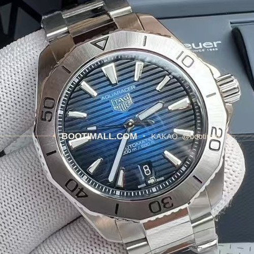 태그호이어 아쿠아레이서 선레이 다이얼 스틸 오토매틱 시계 TAG Heuer Aquaracer Sunray Dial Steel Automatic Watch 40mm