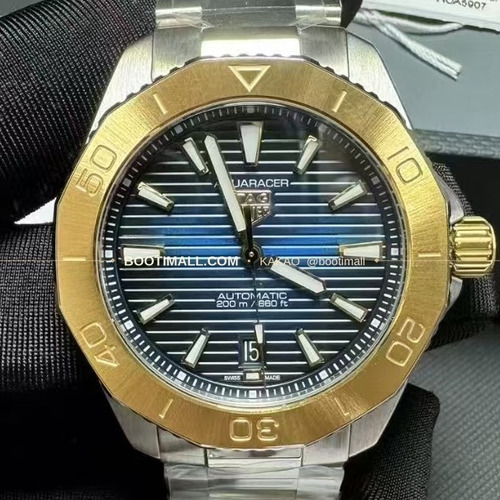 태그호이어 아쿠아레이서 선레이 다이얼 스틸 오토매틱 시계 TAG Heuer Aquaracer Sunray Dial Steel Automatic Watch 40mm