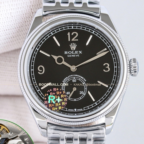 롤렉스 1908 스틸브레이슬릿 투핸즈다이얼 오토매틱 Rolex 1908 Steel Bracelet Black Dial Automatic 39mm