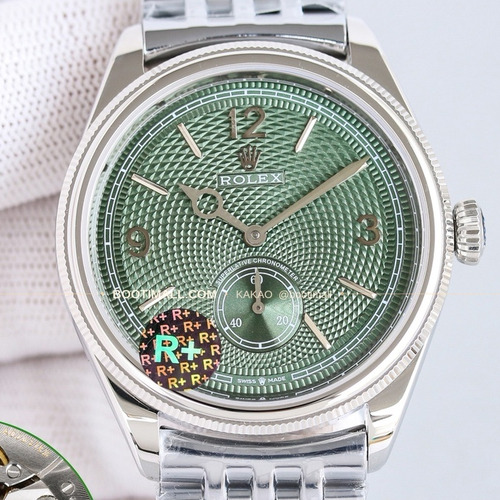 롤렉스 1908 스틸브레이슬릿 투핸즈다이얼 오토매틱 Rolex 1908 Steel Bracelet Black Dial Automatic 39mm