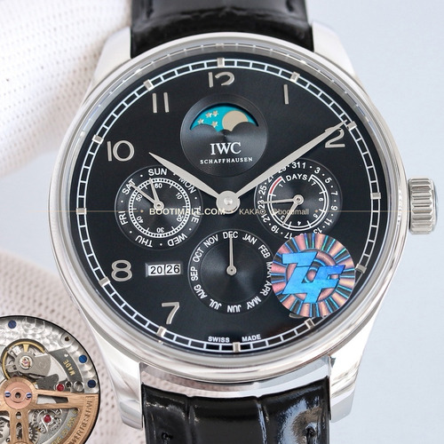 IWC 포르투기저 퍼페추얼캘린더 문페이즈 오토매틱 IWC Portugieser Perpetual Calendar Blue Hands Automatic 6100484 42.2mm