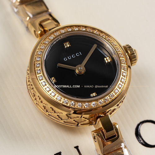 구찌 빈티지 골드톤 스틸 브레이슬릿 쿼츠 Gucci Vintage Gold Tone Steel Bracelet Quartz 22mm